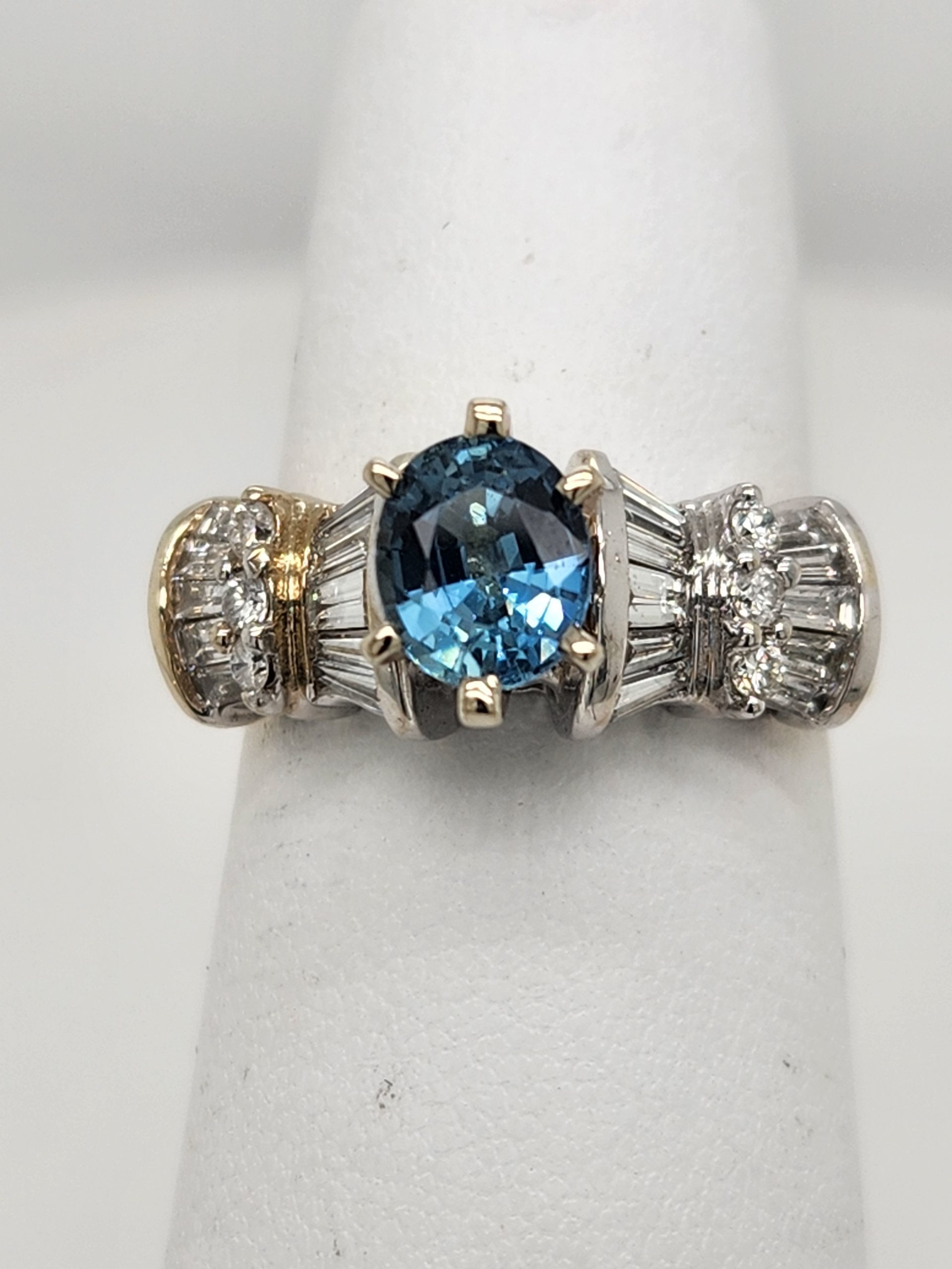 Petite Twisted Vine Sapphire and Diamond Ring | Brilliant Earth