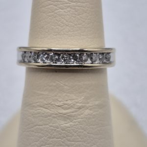 14Kt Lady's Channel Look Diamond Anniversary/Wedding Ring w/.25ctw