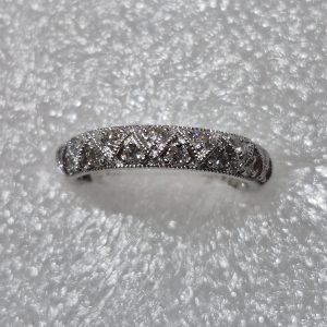 14Kt White Gold Lady's Diamond Stackable/Wedding Ring w/.33ctw