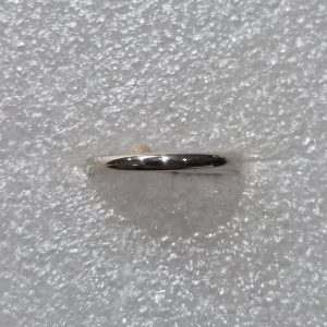 10kt White Gold half Round Wedding Ring