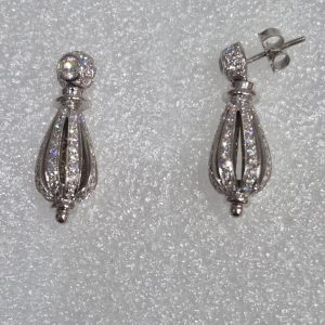 18kt Gregorio Design Diamond Hot Air Balloon Earrings w/3.44ctw