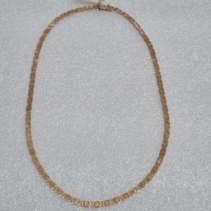 14kt Tri Color, Lady's Reversible Patterned Fashion Necklace