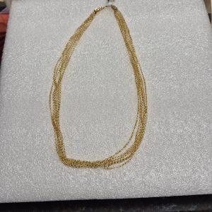14kt Lady's 17" Liquid Gold Multi Strand Fashion Necklace